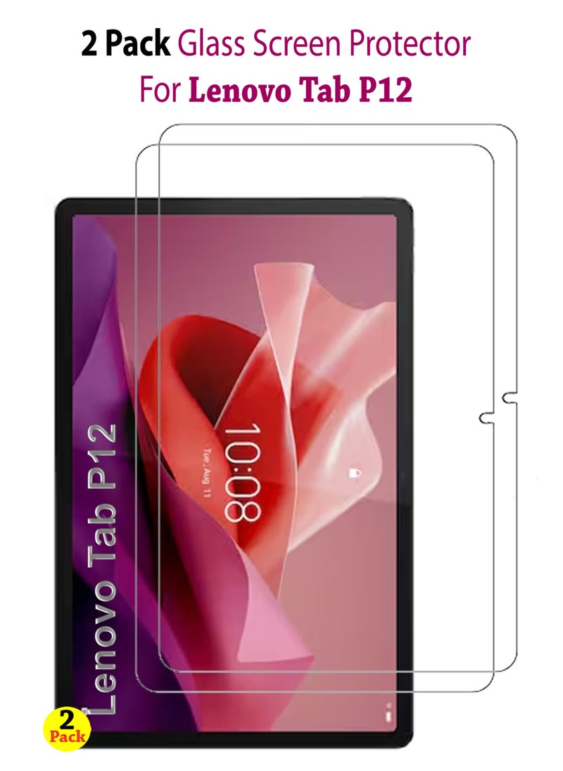 Generic - Lenovo Tab P12 2 Pack Premium Tempered Glass Screen Protector for Lenovo Tab P12 - Image 1