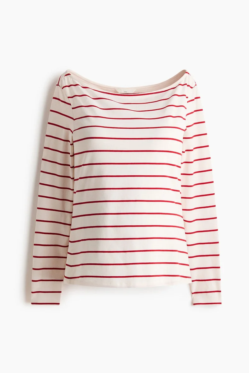 H&M  MAMA Boat-neck top for Women | Best Price UAE