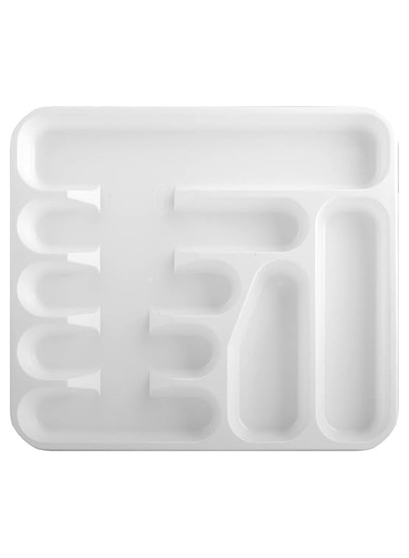 Master Gold Drawer Kitchen Utensil Organizer 41.5 x 37.5 x 4.5 cm – Storage for Spoons, Forks & Knives – Durable Plastic with Practical Interior Divider – Fits Small and Large Kitchen Drawers - Image 5