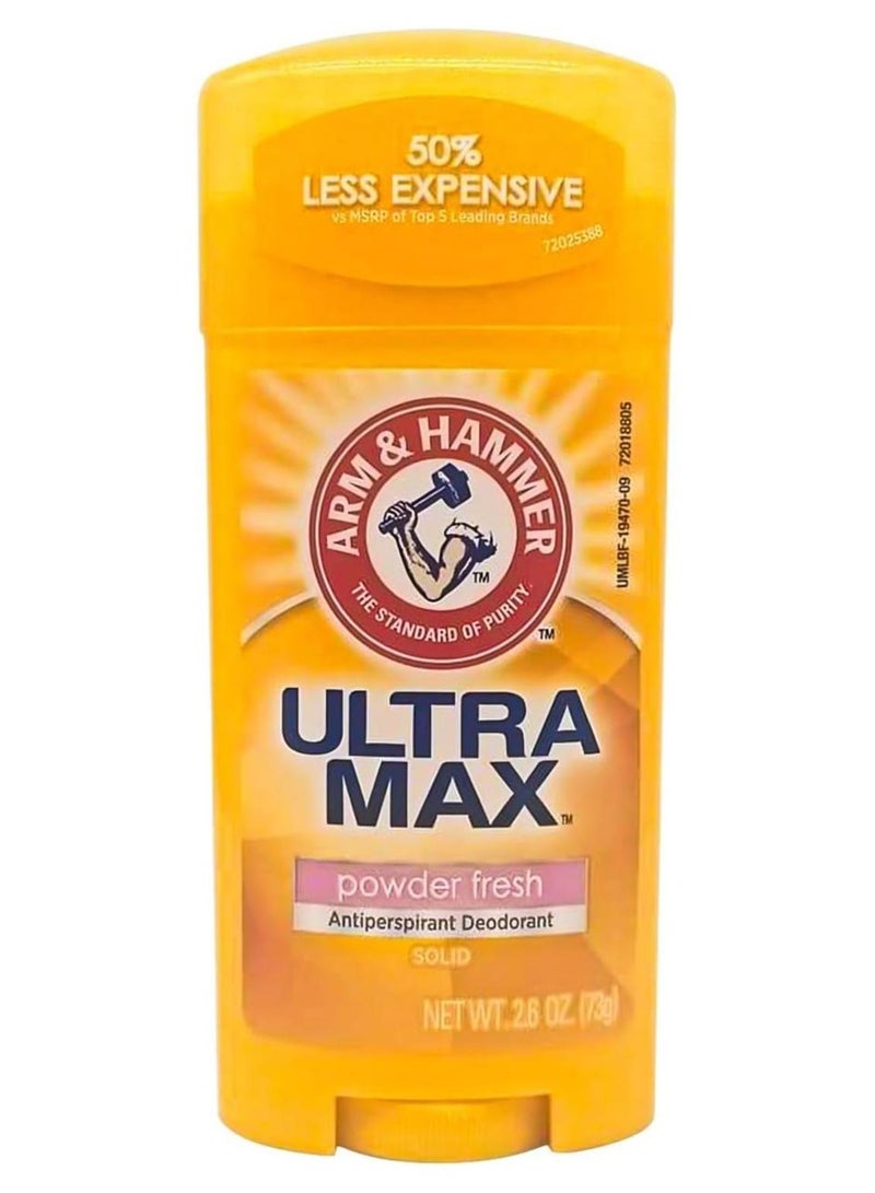 Arm & Hammer Ultra Max Powder Fresh Antiperspirant Deodorant Orange - Image 1