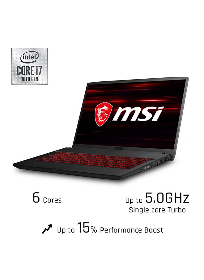 GP65 Leopard Laptop With 15.6-Inch Display, Core i7, 10th Gen Processor/16GB RAM/1TB HDD + 256GB SSD Hybrid Drive/8GB NVIDIA GeForce RTX2070 Graphics Card Black