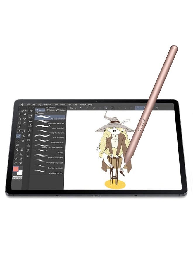 Dogxiong - Mystic Pink Galaxy Tab S7 FE Pen for Samsung Galaxy Tab S7 FE S Pen Stylus Pen Replacement +Free 5 Tips for Samsung Galaxy Tab S7 FE Stylus S Pen - Image 1