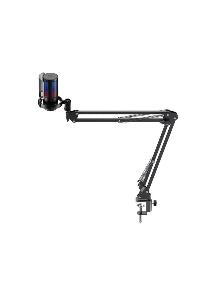 هافيت - ميكروفون حي من سلسلة Havit GK50 Pro PC مع اضاءة RGB وحامل ذراع قابل للتعديل - Image 1