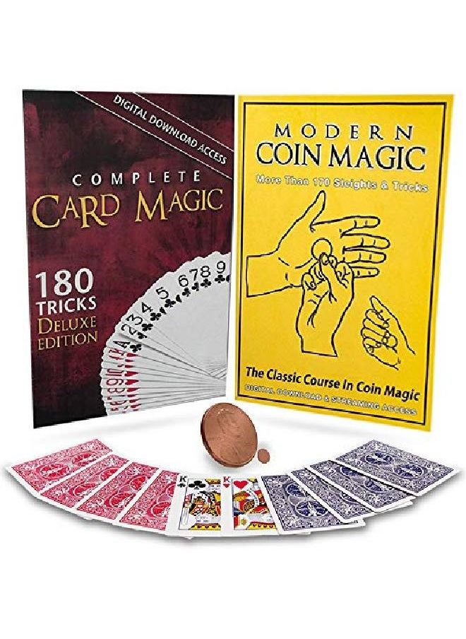MAGIC MAKERS Complete Card Magic And Modern Coin Magic Ultimate Combo Set Over 300 Tricks  - Image 1