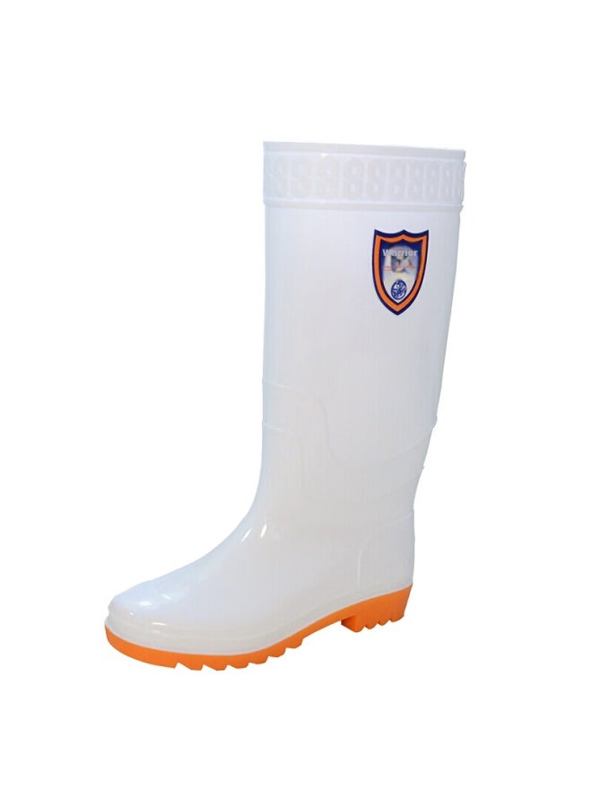 Warrior Men's Mid-high Rain Boots Waterproof Oil-resistant Food Boots Kitchen 8867 White Size 42 - Image 4