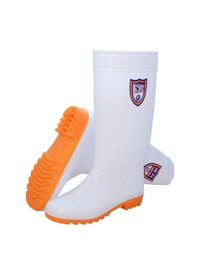 Warrior Men's Mid-high Rain Boots Waterproof Oil-resistant Food Boots Kitchen 8867 White Size 42 - Image 5