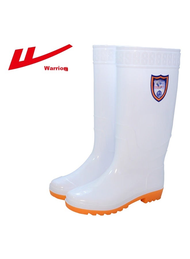 Warrior Men's Mid-high Rain Boots Waterproof Oil-resistant Food Boots Kitchen 8867 White Size 42 - Image 3