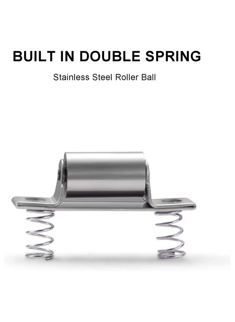 Y&D Concealed Stainless Steel Door Roller Catches, Size 20mm for Cabinet, Kitchen, Bathroom, Bedroom, Cupboards, Wardrobes, Latches Locks Stopper, 2 Pieces  - Image 5