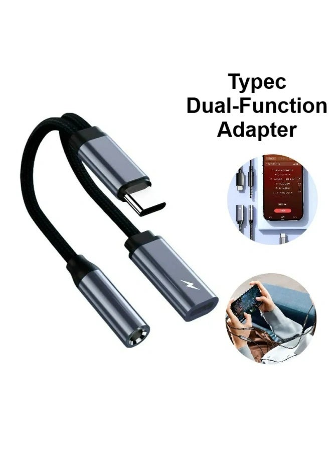 Flyview 60W PD Type-C To 3.5mm Adapter 2-in-1 Fast Charging & Audio Splitter for IPhone 15/16 for Samsung for Huawei Phone Accessories - Image 4