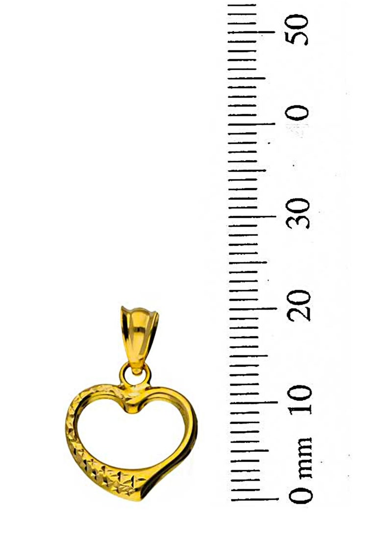 FK Jewellers - Gold Necklace (Chain with Heart Pendant) 18KT - FKJNKL18KU1089 - Image 1