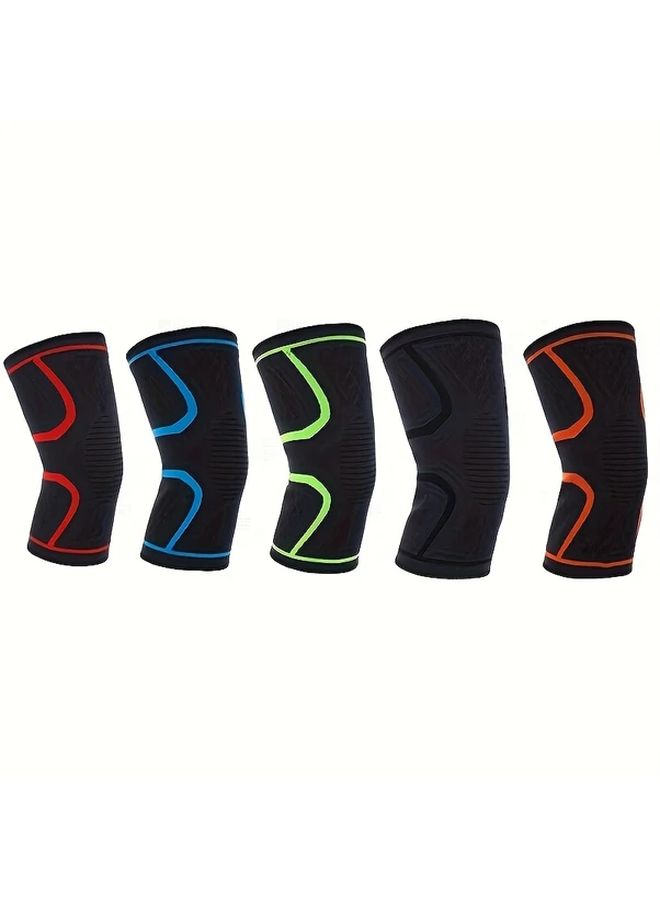 Blue Compression Knee Sleeve for Men Women XXXL Breathable Support Running Workout - Image 5