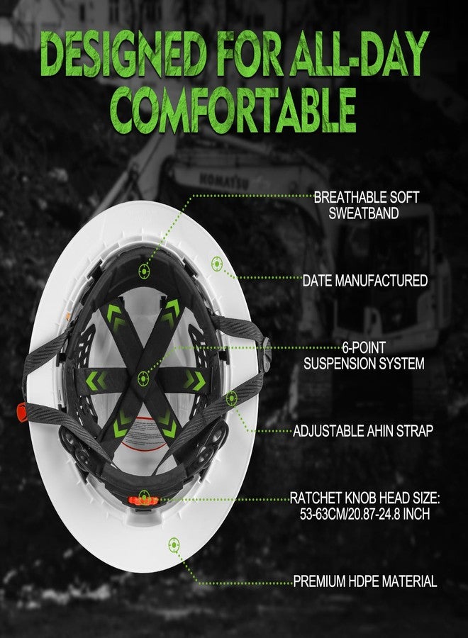GREEN DEVIL Matrix Full Brim Hard Hat Vented Construction Safety Helmet OSHA Approved Cascos De Construccion Work Hardhat for Men&Women - Image 4