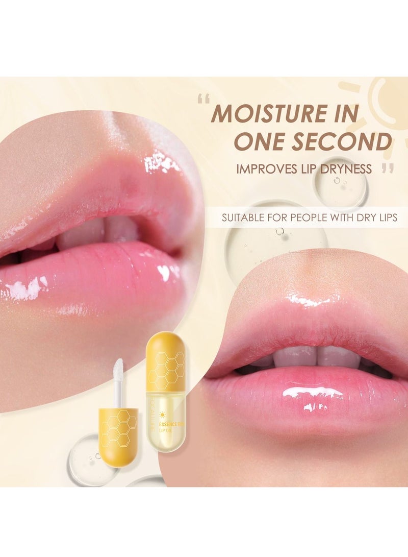 فوكالور زيت شفاه طبيعي نقي لتنعيم الشفاه وزيت العناية بالشفاه المرطب والمقاوم للماء - Image 5