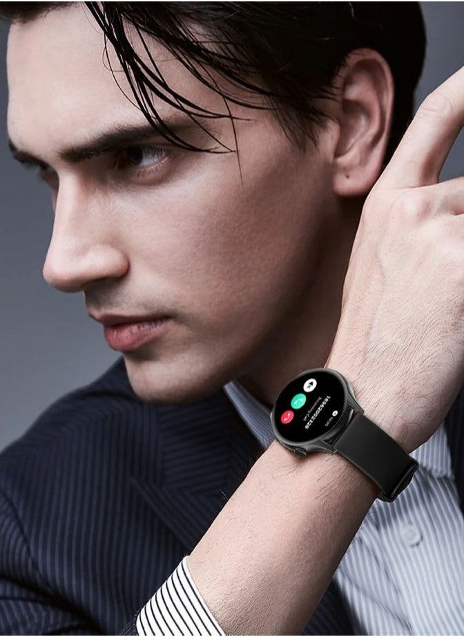 PEJE - PEJE ZW10-AMD AMOLED Display, 7 Days Battery, IP68 Waterproof, 123+ Sports Modes, Heart-Rate, Bluetooth 5.2 Voice Calling, iOS/Android Compatibility, 2 Bands - Image 1