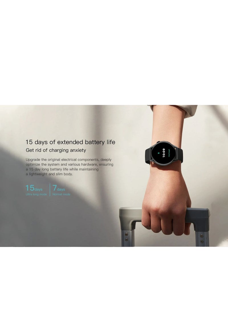 PEJE - PEJE ZW10-AMD AMOLED Display, 7 Days Battery, IP68 Waterproof, 123+ Sports Modes, Heart-Rate, Bluetooth 5.2 Voice Calling, iOS/Android Compatibility, 2 Bands - Image 1