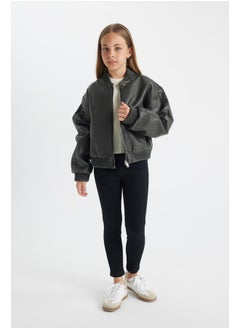 DeFacto Girl Regular Fit Bomber Long Sleeve Coat  - Image 3
