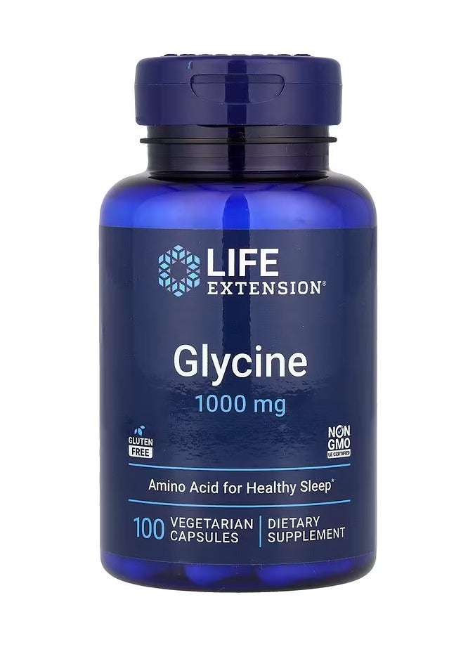 Life Extension, Glycine, 1,000 mg, 100 Vegetarian Capsules