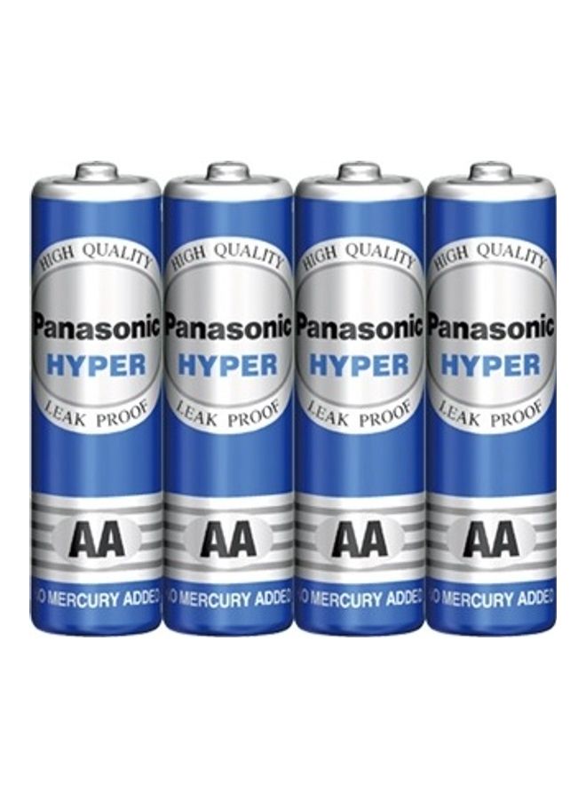 Panasonic 60-Piece Hyper Manganese AA-Size Battery R6UT/4S Blue/Silver - Image 3