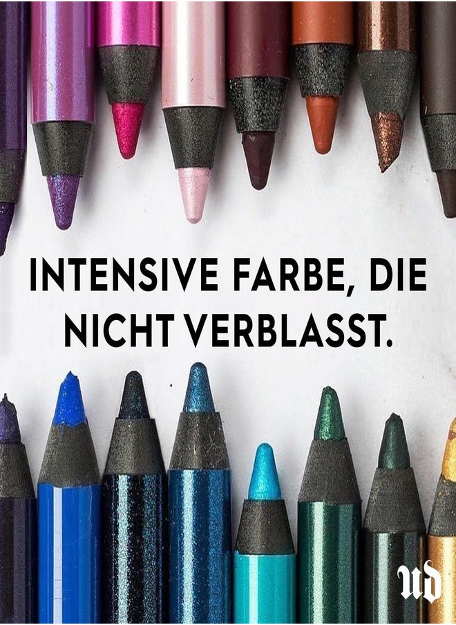 أوربان ديكاي - قلم تحديد العيون المقاوم للماء 24/7 من Urban Decay بلون Zero - يدوم طويلاً، مقاوم للتلطخ، أسود نابض بالحياة غير لامع مع كحل لؤلؤي عائم خفيف، يدوم طوال اليوم - كريمي، سهل الاستخدام - 1.2 جم / 0.04 أونصة - Image 1