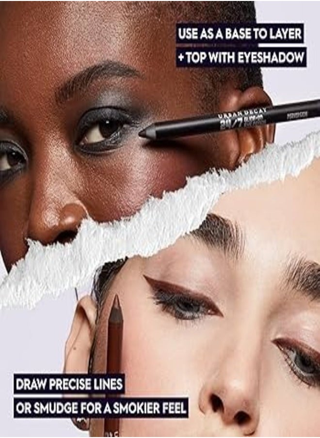 أوربان ديكاي قلم تحديد العيون المقاوم للماء 24/7 من Urban Decay بلون Zero - يدوم طويلاً، مقاوم للتلطخ، أسود نابض بالحياة غير لامع مع كحل لؤلؤي عائم خفيف، يدوم طوال اليوم - كريمي، سهل الاستخدام - 1.2 جم / 0.04 أونصة  - Image 5