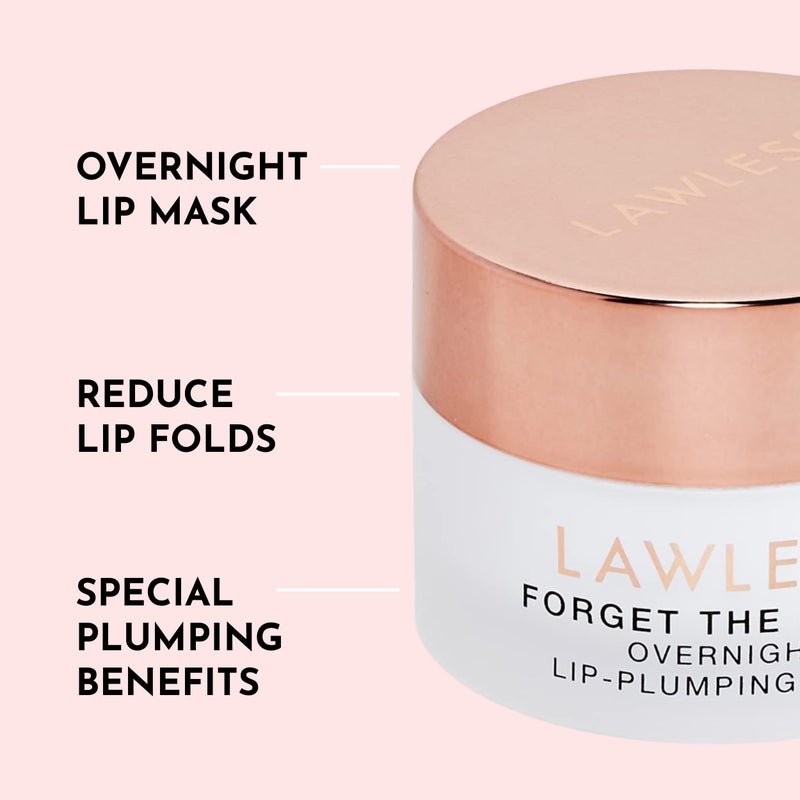 LAWLESS Forget the Filler Lip Mask - Cherry Vanilla - Premium Overnight Lip Plumping Treatment with Natural Ingredients Designed to Plump, Hydrate, and Smooth Lips - 0.28 oz - Image 3