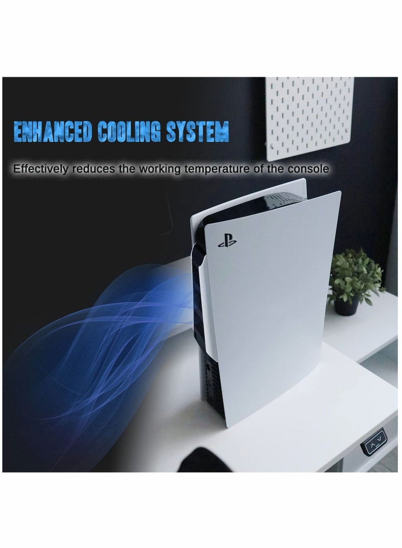 Cooling Fan for Playstation 5, External Efficient Low-Noise Cooling System, Compatible with PS 5 Disc and Digital Editions - Image 2