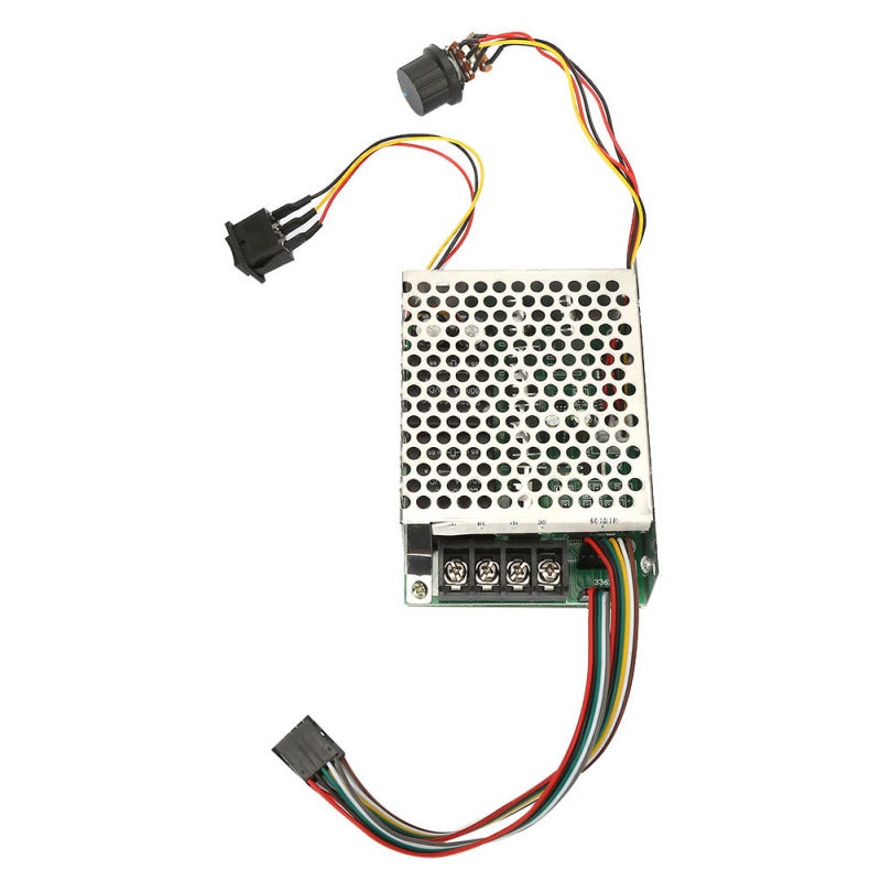 DC Motor Speed Controller: 60A Output DC10-55V Input - 3-Digit Digital Tube Display Accurate Speed Adjustment, Forward/Reverse Rotation, Solid Metal Shell for DC Brush Motor Wiring Control - Image 4