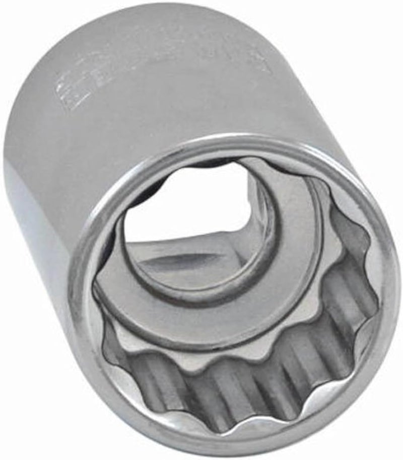 Apex Tool Group Master Mechanic 3/8" Drive 12 Point Shallow Socket, 21mm