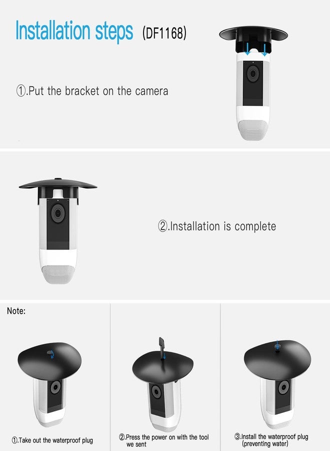 HOLACA Sun Rain Shade Camera Cover for Spotlight Camera Pro, Camera Shield Protective for Resistant UV, Easy to Install - Image 4