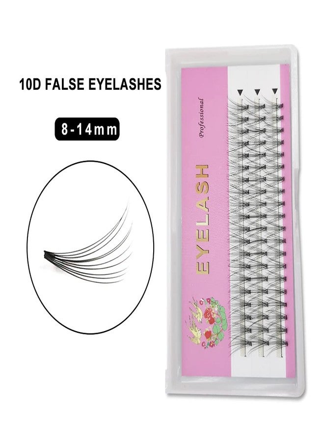 ADIYA Fishtail Eyelash Extensions 8-14mm Single Cluster Fans Eyelashes Fashion Fish Tail Fairy Eyelashes C Curl Super Natural Grafting Eyelash Dovetail Fly Eyelash / A/M Shape Eyelashes / Premade Spikes/10D Lashes (11mm, 10D Lashes) - Image 2