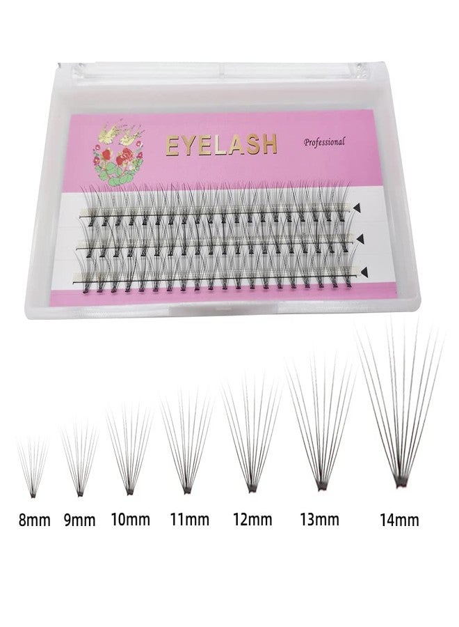 ADIYA Fishtail Eyelash Extensions 8-14mm Single Cluster Fans Eyelashes Fashion Fish Tail Fairy Eyelashes C Curl Super Natural Grafting Eyelash Dovetail Fly Eyelash / A/M Shape Eyelashes / Premade Spikes/10D Lashes (11mm, 10D Lashes) - Image 3