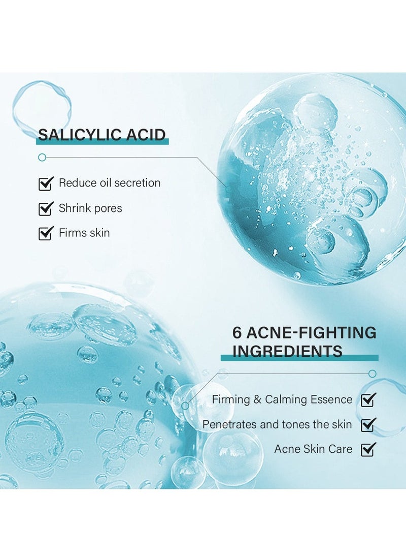 MOIKA مجموعة العناية بالبشرة بالشاي الأخضر، مجموعة هدايا العناية بالبشرة 4 في 1 للفتيات المراهقات، مجموعة العناية بالبشرة الكورية مع حمض الساليسيليك، سيروم، تونر، كريم وجه، منظف، مجموعة العناية بالبشرة للمراهقات للتحكم في الزيت والترطيب - Image 5