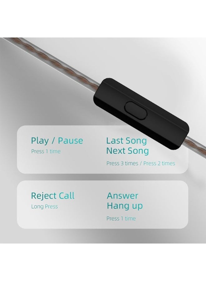 كي زد إي دي إكس برو سماعات أذن داخلية للألعاب مع محرك ديناميكي واحد (1DD)، سماعات دبوس سلكية، مونيتورات أذن من كي زد، صوت هاي فاي بجهير عميق مع محرك ديناميكي جديد بحجم 10 مم، كابل قابل للفصل، مناسبة للألعاب والرياضة والكنيسة والفيديو (لون سماوي، مع ميكروفون) - Image 3