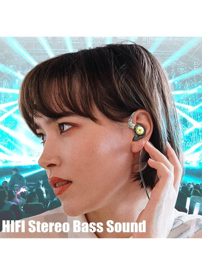 كي زد إي دي إكس برو سماعات أذن داخلية للألعاب مع محرك ديناميكي واحد (1DD)، سماعات دبوس سلكية، مونيتورات أذن من كي زد، صوت هاي فاي بجهير عميق مع محرك ديناميكي جديد بحجم 10 مم، كابل قابل للفصل، مناسبة للألعاب والرياضة والكنيسة والفيديو (لون سماوي، مع ميكروفون) - Image 5