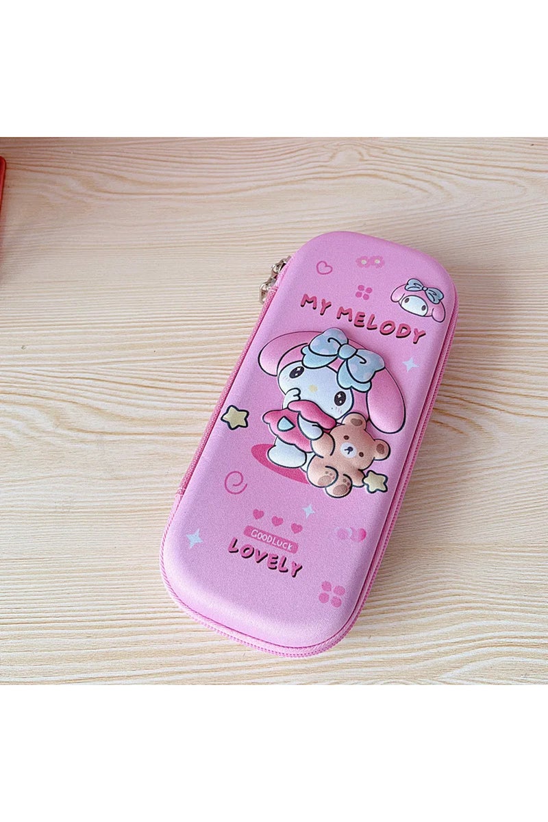 melody Sanrio Series Student Pencil Box Large Capacity Creative Cartoon Colored 3d Pencil Case Stora