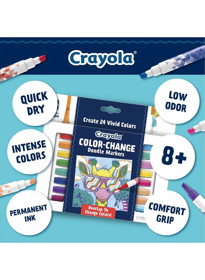 كرايولا 8 Ct Color Change Doodle Markers