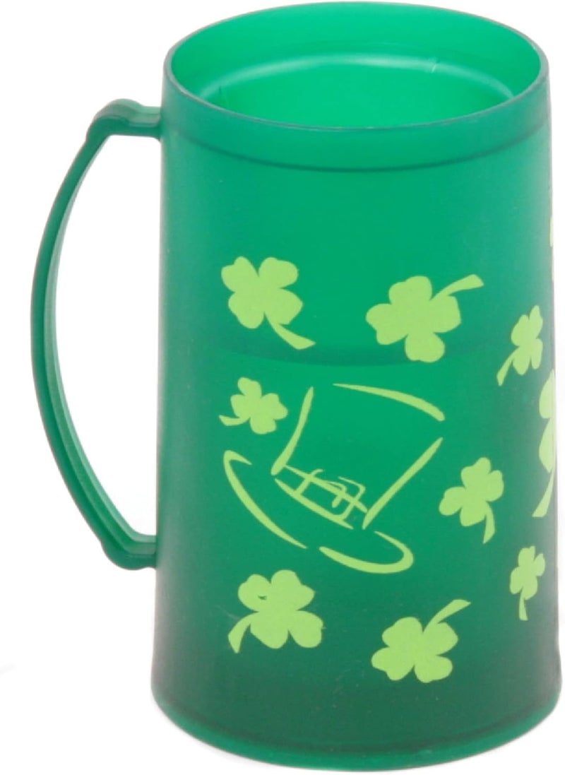 Chef Craft Select St. Patrick's Day Freezer Mug, 16 Ounce Capacity, Green - Image 1