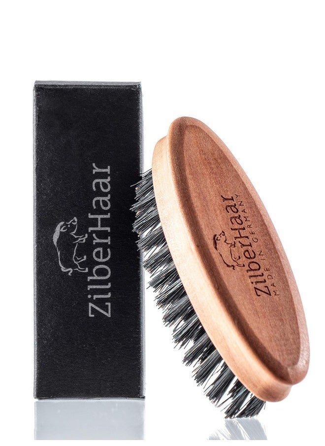 ZilberHaar - Pocket Mustache And Beard Brushsoft Boar Bristles And Pearwoodperfect Beard Grooming Tool For Menrelieves Beard Itch Works With All Beard Balms And Beard Oilsmade In Germany - Image 1