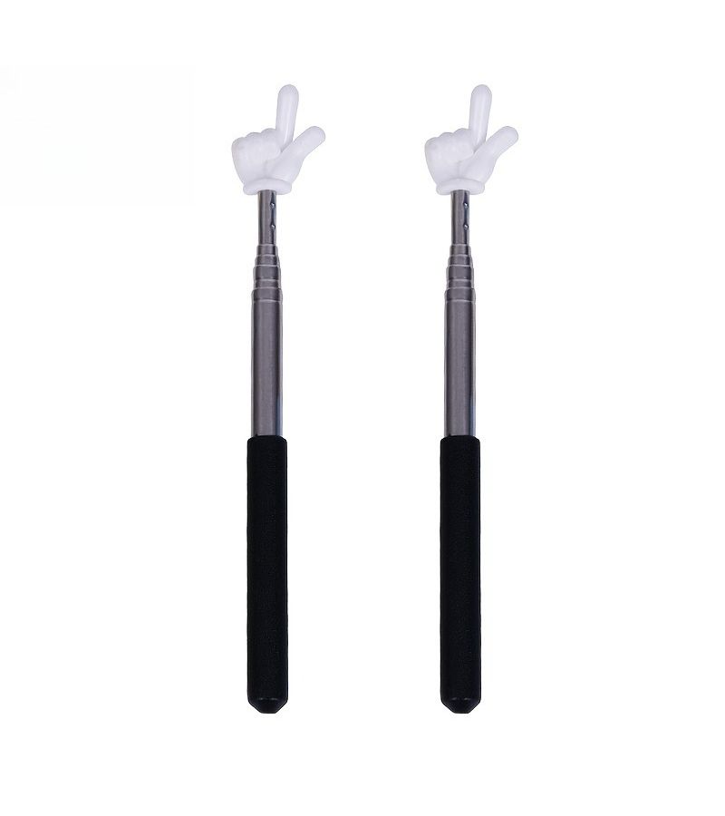 5 Pcs Black Retractable Teacher Pointer Sticks For Classroom Home Tutoring Presentations - Image 3
