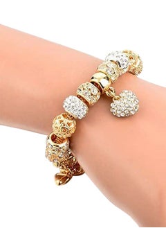 Charm Bracelets for Women and Teen Girls Charms Silver Plated, Crystal Strand Bangle Bracelet with Beads and Chain Extender, Adjustable Bracelet Fit 19+3cm Jewelry Gifts Gold - pzsku/Z43D47351F394000BB4F1Z/45/_/1733465395/a59029ad-4aff-42e7-bf91-a4be6e71e0bd