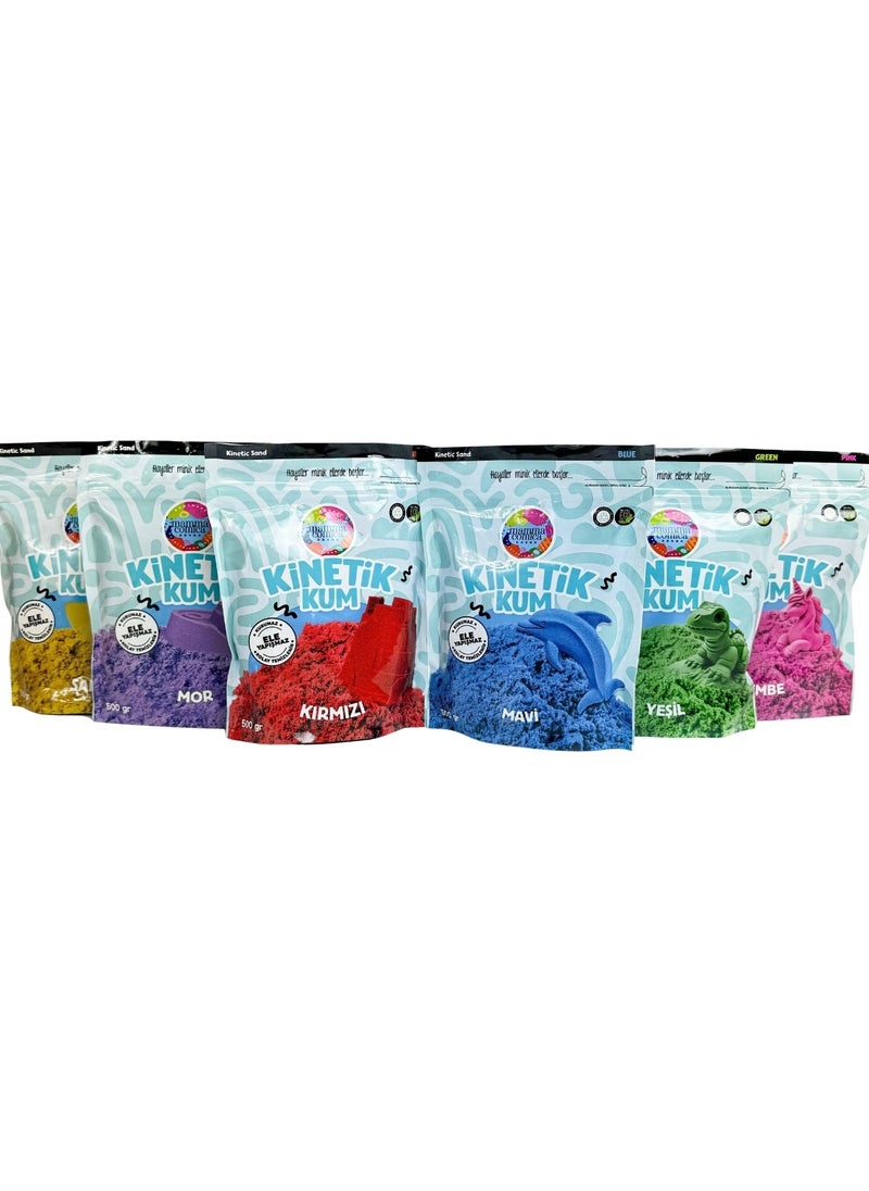 Mammacomica Dough - Kinetic Sand Set of 6 - 6 x 500 gr - Image 1