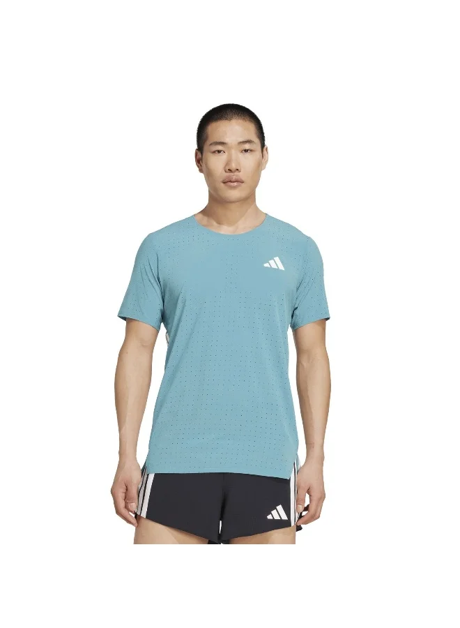adidas Adidas Adizero Tee M Turquoise T-Shirt (Short Sleeve) T-Shirts For Men