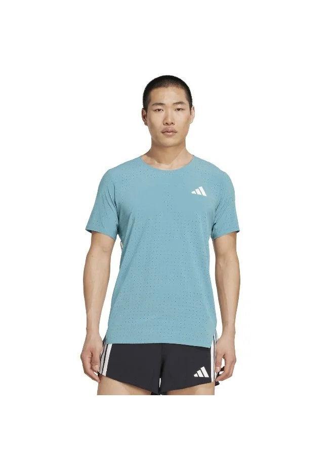 اديداس تيشيرت أديزيرو للرجال بأكمام قصيرة باللون الفيروزي