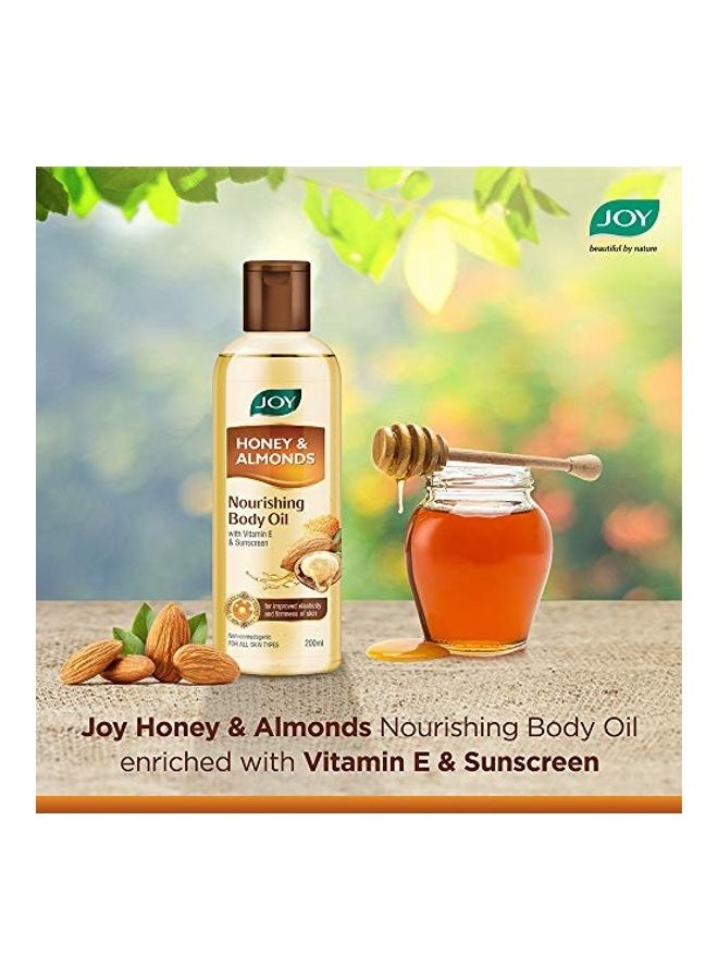 Joy Honey And Almonds Nourishing Body Oil Multicolour 200ml - Image 3