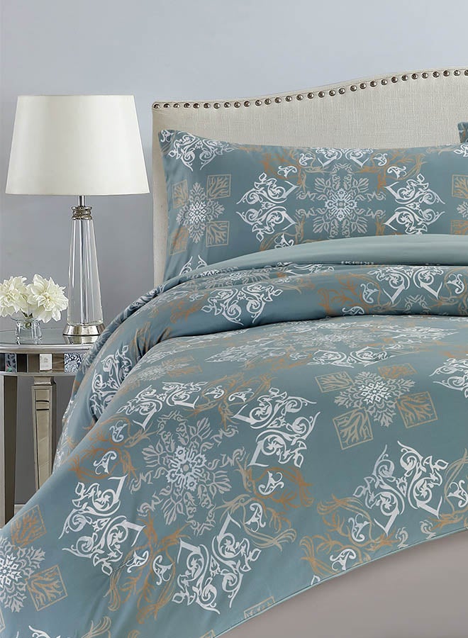 In-House Denilson | Microfiber Comforter Set 4 Pieces - King - 260x240 cm - Grey  - Image 3