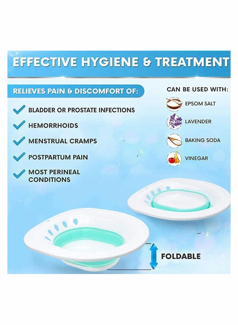 SYOSI Sitz Bath for Over Toilet Postpartum Care Soothes Opens Pores Promote Blood Circulation Clean Skin in the Buttocks Area to Prevent Clogged suit Pregnant Woman Elder  - Image 5