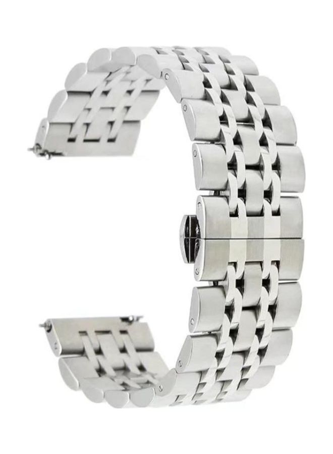 متوافق مع ساعة هواوي GT2e GT2 مقاس 46 مم. سبعة أحزمة فضي - Image 1