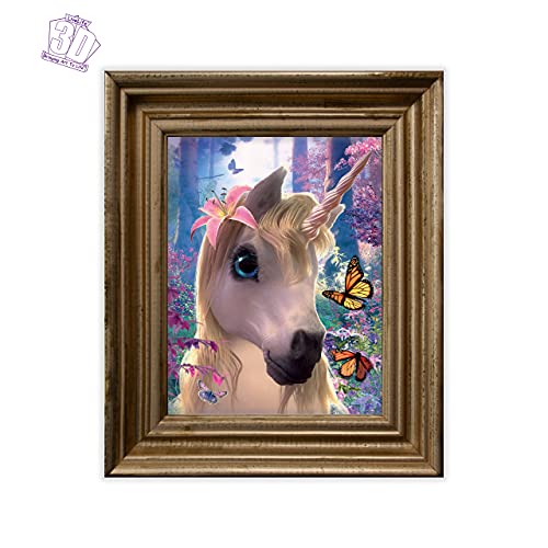 3D LiveLife Lenticular Wall Art Prints - Cute Unicorn from Deluxebase. Unframed 3D Fantasy Poster. Perfect wall decor. Original artwork licensed from renowned artist, David Penfound - Image 4