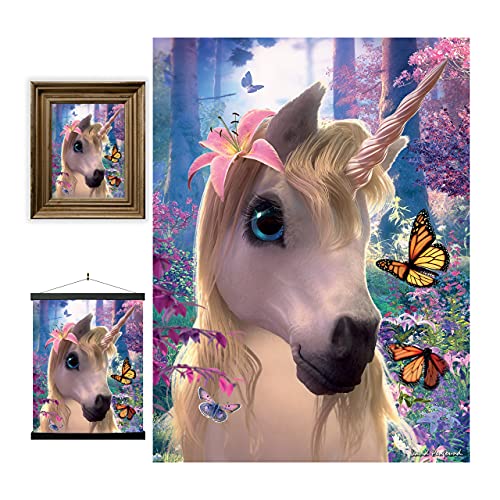 3D LiveLife Lenticular Wall Art Prints - Cute Unicorn from Deluxebase. Unframed 3D Fantasy Poster. Perfect wall decor. Original artwork licensed from renowned artist, David Penfound - Image 2