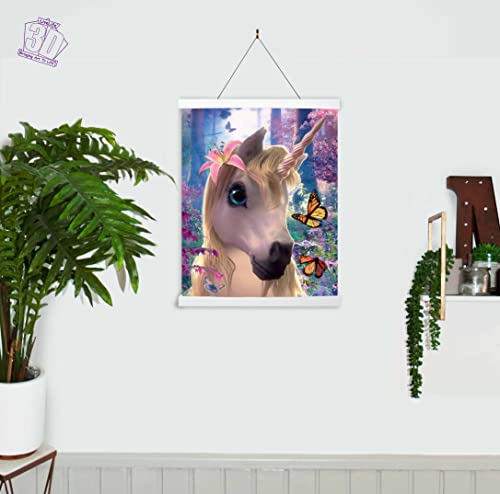 3D LiveLife Lenticular Wall Art Prints - Cute Unicorn from Deluxebase. Unframed 3D Fantasy Poster. Perfect wall decor. Original artwork licensed from renowned artist, David Penfound - Image 5